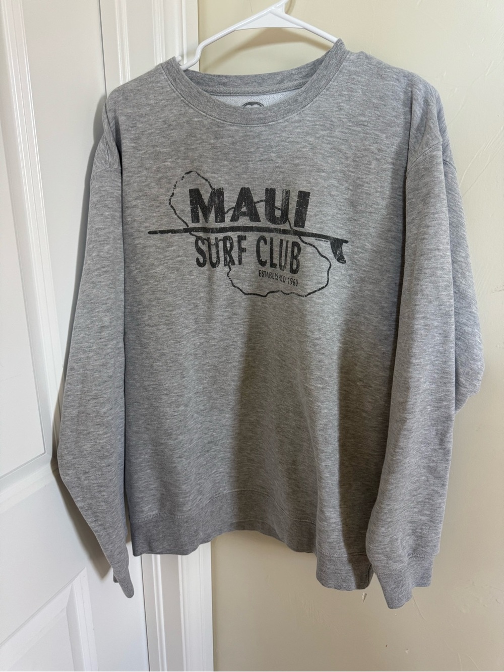Maui Surf Club Gray Graphic Crewneck